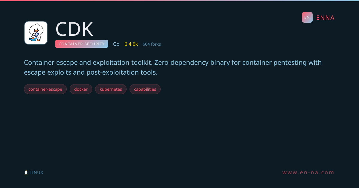 CDK - Container Security - ENNA