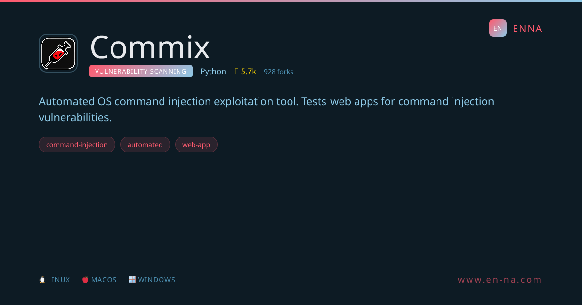 Commix - Vulnerability Scanning - ENNA