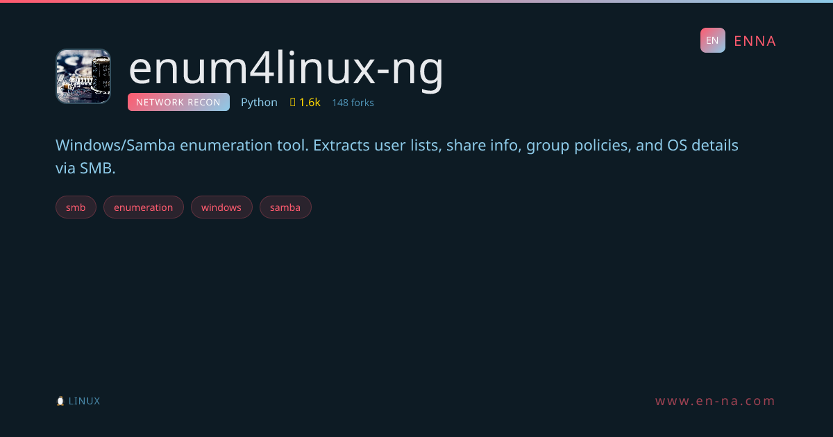 enum4linux-ng - Network Recon - ENNA
