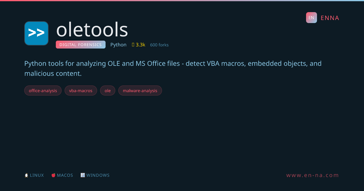 oletools - Digital Forensics - ENNA