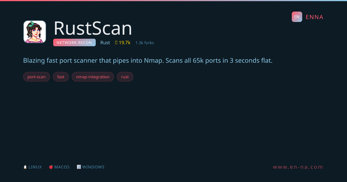 RustScan - Network Recon - ENNA